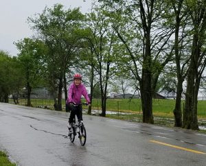 Lady Riding Bike on Thiry Mile Ride
