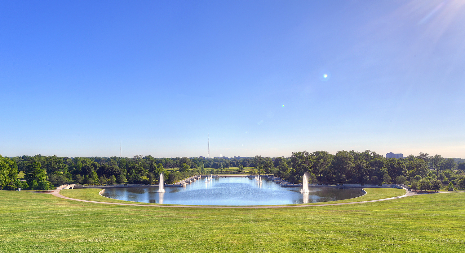 Grand basin of St. Louis Art Museum