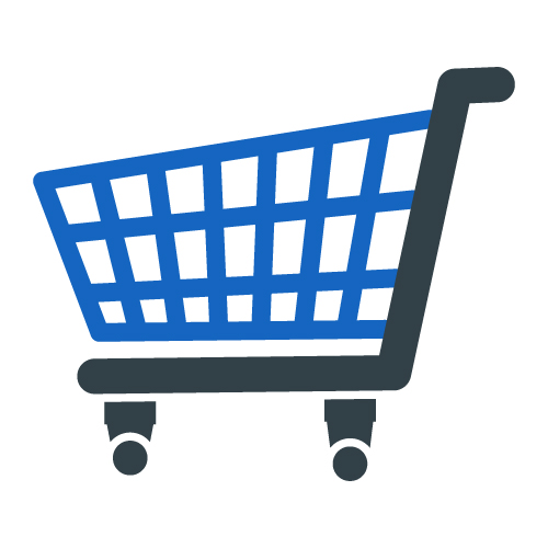 Digital illustration of shopping cart