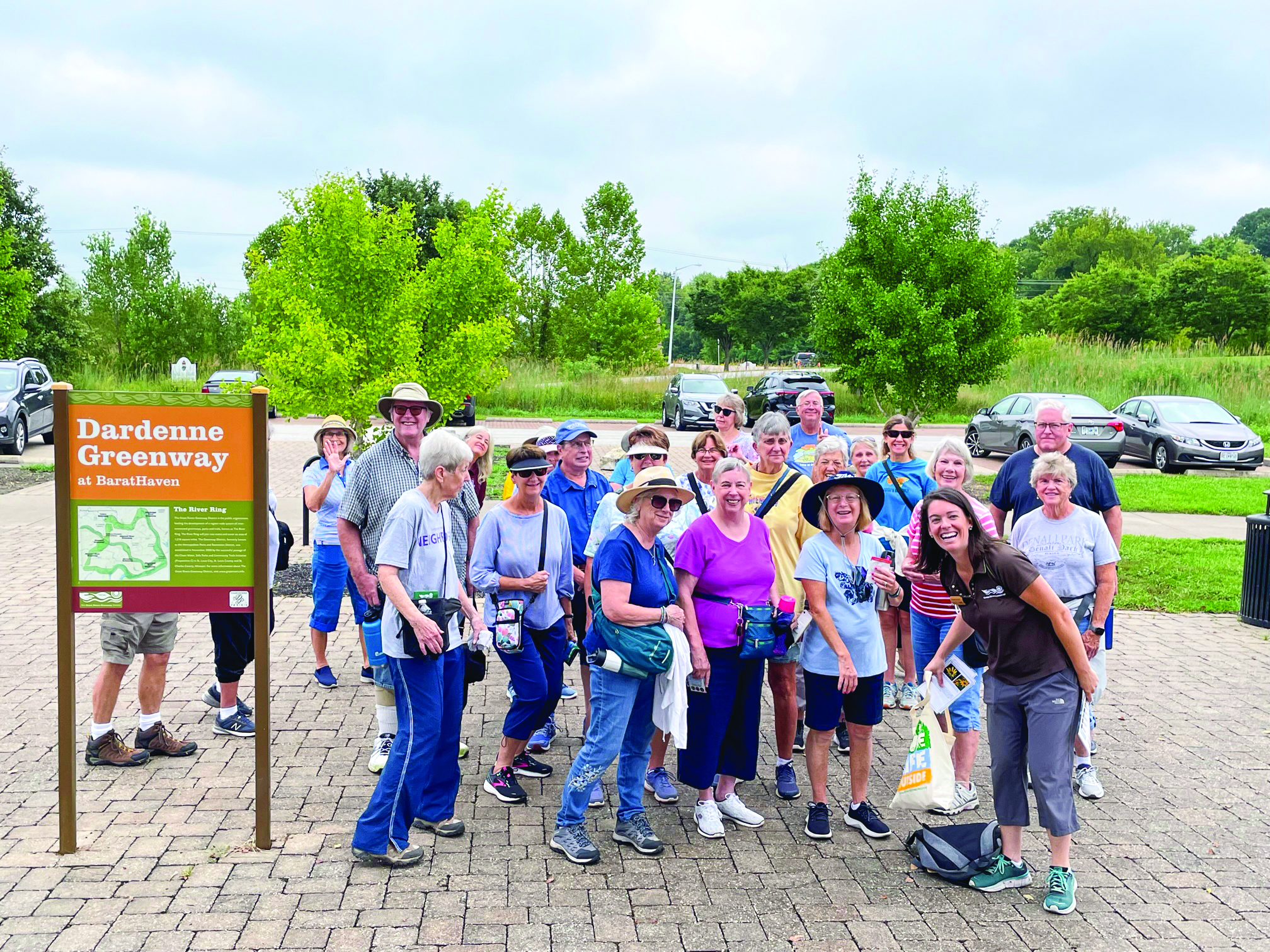 A group of older adults on an outdoor tour